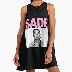 Sade Adu Style A-Line Dress