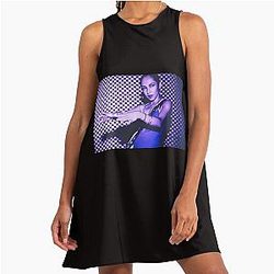 Sade Adu 80's Oversized A-Line Dress