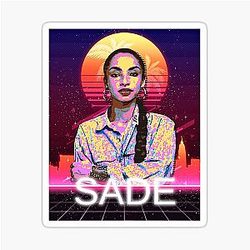 Sade Adu 80's Sticker