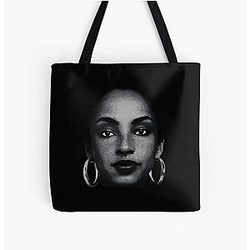 Black Sade Adu 80s All Over Print Tote Bag