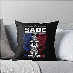 Vintage Retro Sade Adu Gifts Throw Pillow for Fans