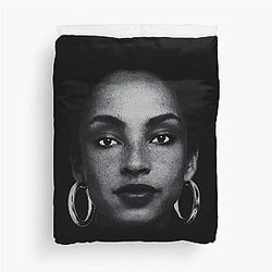 Black Sade Adu 80s Duvet Cover