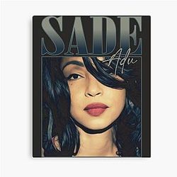 Sade Adu Kiss of Life Canvas Print