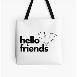 Safiya Nygaard Bat Design All Over Print Tote Bag