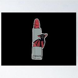 Safiya Nygaard Giant Lipstick Bat Poster