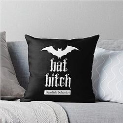 Bat Safiya Nygaard Throw Pillow