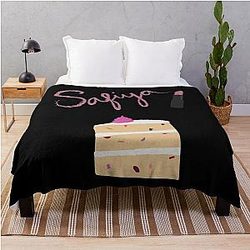 Safiya Nygaard Fan Merch Lipstick Cake Youtube Throw Blanket