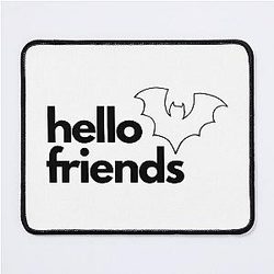 Hello Safiya Nygaard Bat Design Mouse Pad