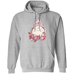 Ghibli Hoodies - Totoro Flower Fishing Pullover Hoodie
