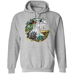 Ghibli Hoodies - Ghibli Movie Characters Circle Pullover Hoodie