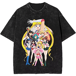 Cosmic Aura Graphic PTTT2004 Washed Sailor Moon T-Shirts