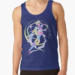 Sailor Moon Tank Tops - Super Sailor Moon Chalice - Rainbow Version Tank Top RB2008