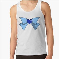Sailor Moon Tank Tops - Super Sailor Mercury Bow Tank Top RB2008