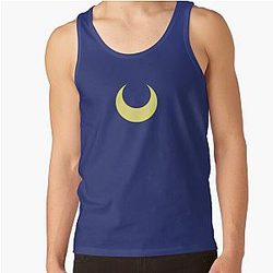 Sailor Moon Tank Tops - Sailor Moon Symbol | Blue BG Tank Top RB2008