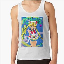 Sailor Moon Tank Tops - Super Sailor Moon Magazine Tank Top RB2008