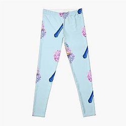 Sailor Moon Leggings - Floral Sailor Mercury Wand Leggings RB2008