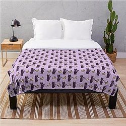 Sailor Moon Blanket - Sailor Moon Luna Pattern Throw Blanket RB2008