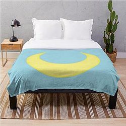 Sailor Moon Blanket - Sailor Moon Symbol | Blue BG Throw Blanket RB2008