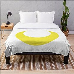 Sailor Moon Blanket - Sailor Moon Symbol | White BG Throw Blanket RB2008
