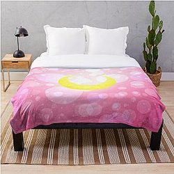 Sailor Moon Blanket - Sailor Moon Moon Symbol Throw Blanket RB2008
