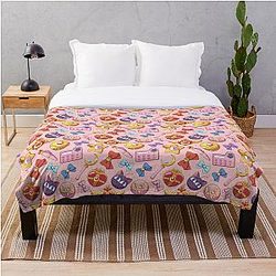 Sailor Moon Blanket - Sailor Moon Pattern - Pink Version Throw Blanket RB2008
