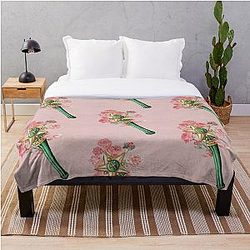 Sailor Moon Blanket - Floral Sailor Jupiter Wand Throw Blanket RB2008