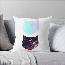Sailor Moon Pillows - Sailor Moon Luna and Artemis  Throw Pillow RB2008