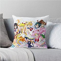 Sailor Moon Pillows - Sailor Moon Group Throw Pillow RB2008
