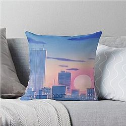 Sailor Moon Pillows - Sailor Moon City Landscape Throw Pillow RB2008