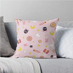 Sailor Moon Pillows - Sailor Moon anime manga pattern Throw Pillow RB2008