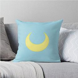 Sailor Moon Pillows - Sailor Moon Symbol | Blue BG Throw Pillow RB2008