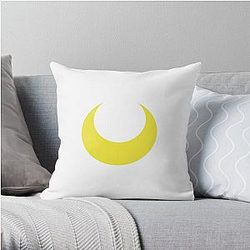 Sailor Moon Pillows - Sailor Moon Symbol | White BG Throw Pillow RB2008