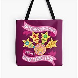Sailor Moon Bags - Slay Together, Stay Together - Sailor Scouts All Over Print Tote Bag RB2008