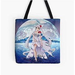 Sailor Moon Bags - Sailor Moon Crystal - Princess Serenity Silver All Over Print Tote Bag RB2008