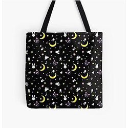 Sailor Moon Bags - Sailor Moon Pattern All Over Print Tote Bag RB2008