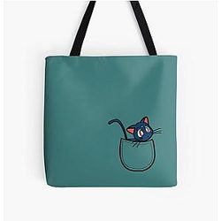 Sailor Moon Bags - Pocket luna. Sailor Moon All Over Print Tote Bag RB2008