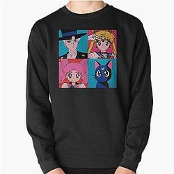 Sailor Moon Sweatshirts - Sailor Moon Team Is Here Pullover Sweatshirt RB2008