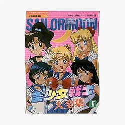 Sailor Moon Posters - Sailor Moon Sailors Magazine Cover Poster Poster RB2008
