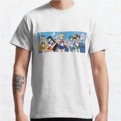 Sailor Moon T-Shirts - Sailor Moon, Sailor Venus, Sailor Mars, Sailor Jupiter &amp; Sailor Mercury Classic T-Shirt RB2008