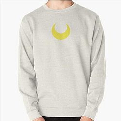 Sailor Moon Sweatshirts - Sailor Moon Symbol | White BG Pullover Sweatshirt RB2008
