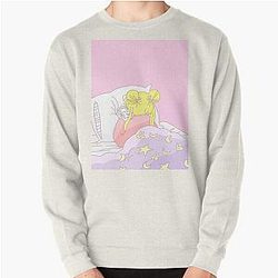 Sailor Moon Sweatshirts - Sailor Moon Play Game Usagi's Bed Comforter Pullover Sweatshirt RB2008