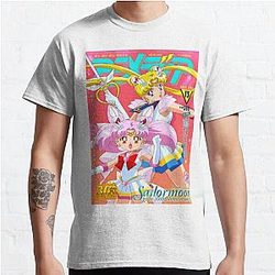 Sailor Moon T-Shirts - Sailor Moon Eternal Movie Animedia Animage Cover Classic T-Shirt RB2008