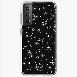Sailor Moon Cases - Sailor Moon Stars Black and White Samsung Galaxy Soft Case RB2008