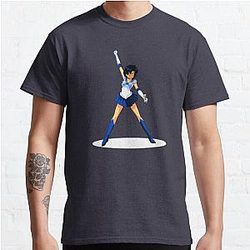 Sailor Moon T-Shirts - Freddie Sailor Mercury Classic T-Shirt RB2008