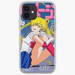 Sailor Moon Cases - Sailor Moon Animage Magazine Cover iPhone Soft Case RB2008