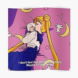 Sailor Moon Posters - Sailor Moon aesthetic quote Poster RB2008