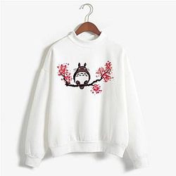 Ghibli Studio Sweatshirts - Funny Totoro Sakura Pullover Sweatshirt