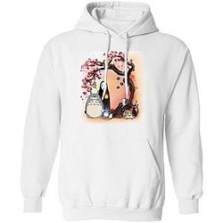 Ghibli Hoodies - Totoro And Ghibli Friends Under The Sakura Pullover Hoodie