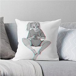 Sally Face Pillows - Sally Face (red/blue) Throw Pillow RB0106 [ID9136]
