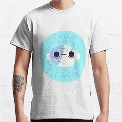 Sally Face T-Shirts - Sally Face Round Sticker Classic T-Shirt RB0106 [ID7908]